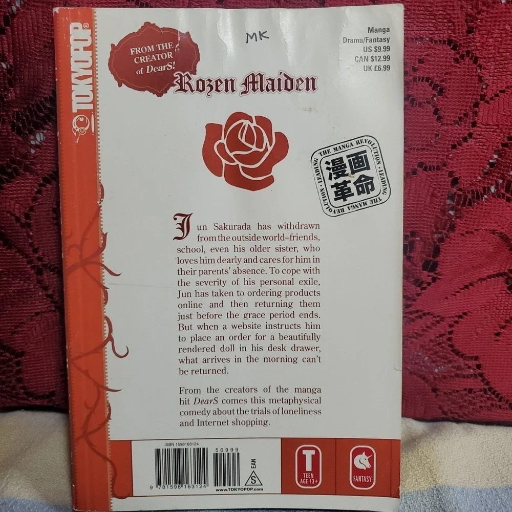 TokyoPop Rozen Maiden Vol 1 Manga Peach-Pit English Graphic Novel Gothic Fantasy
